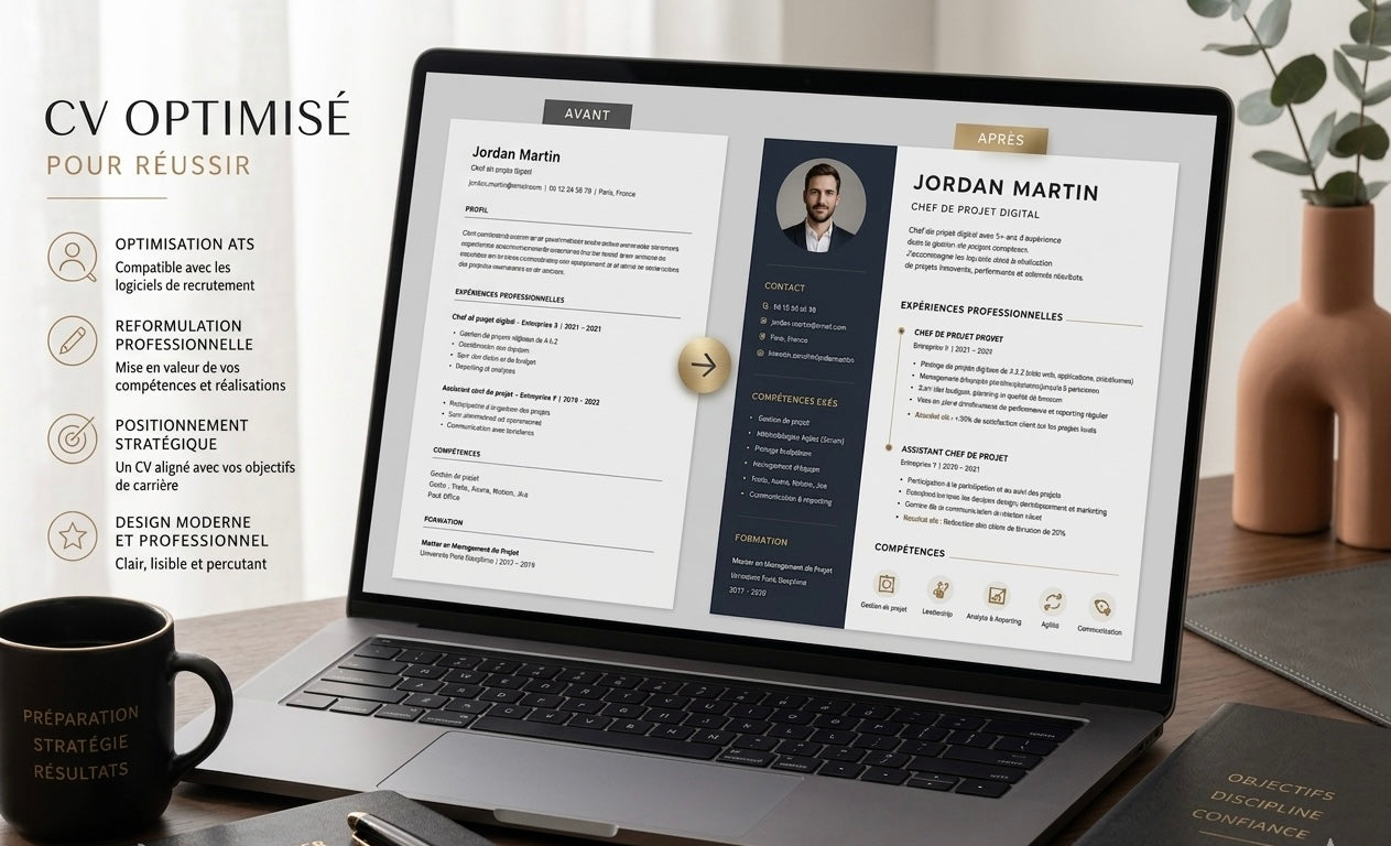 Optimisation CV ATS & Repositionnement Professionnel