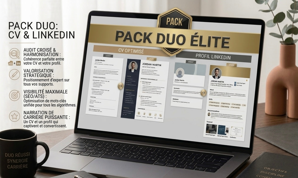 Pack Optimisation CV + Profil LinkedIn professionnel